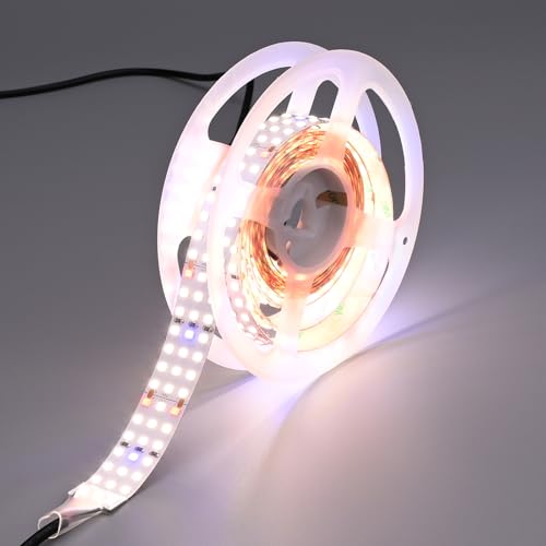 6.6FT LED Plant Grow Light, 840LEDs Full Spectrum Grow Lamp with High PPFD, 24V 55W Cuttable Plants Growing Light Strip Flexible Self Adhesive for Seedlings Veg Flower - size: 6.6FT