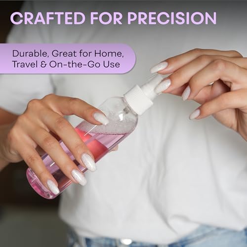 BRIGHTFROM Fine Mist Spray Bottles 8 oz, Empty Refillable Containers - Essential Oils, Disinfectant Spray, Water - Pack of 3