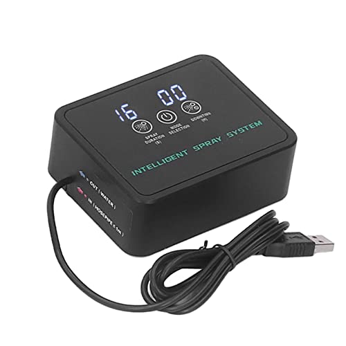 Humidifier Smart, Reptile Misting System Atomizer ABS Plastic E Ic Terrariums for Automatic with Timer Reptiles 360 Degree Rotatable Nozzle Fogger