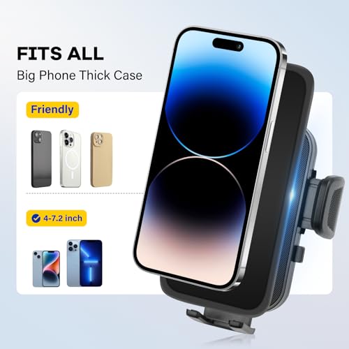 Car Phone Holder Compatible with 2021-2024 Armada & 2022-2024 QX80 12.3-inch Screen Auto Interior Accessories Decoration Mobile Cell Phone Mount Bracket with Hands-Free & 360°Rotation - size: Compatible with Armada 2021-2024 & QX80 2022-2024