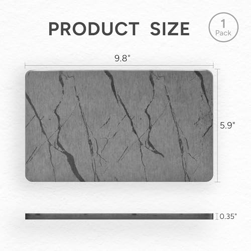 Reptile Basking Platform, 5.9''x9.8'' Diatomaceous Earth Feeding Mat Slate Habitat Accessories for Bearded Dragon Tortoise Lizard Gecko Snake Turtle Tank - size: 5.9''x9.8''