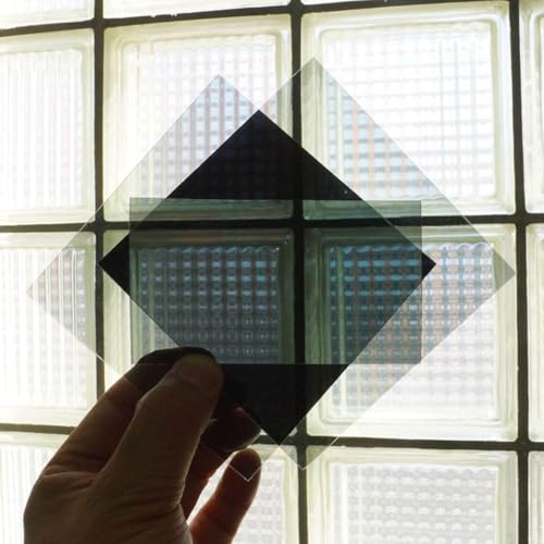Polarized Film Sheets 3 PCS 7.8 x11.8inches/20x30cm Polarizer Linear Polarizing Filter Non-Adhesive for Educational Physics Photography Lighting