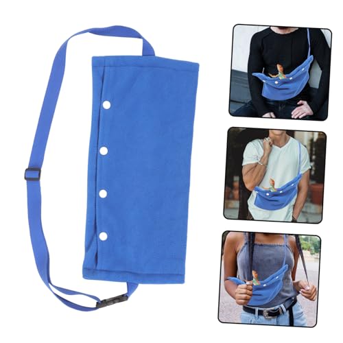 POPETPOP Portable Reptile Sling Carrier Bag Soft Pet Carrier for Lizards Bearded Dragon Snakes Small Pet Travel Bag