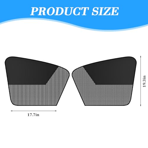 Car Window Shades, 2PCS Block Light Magnetic Vehicle Side Front Window Covers, UV Protection Automotive Sun Shade Privacy Curtains, Universal for Automobile Sedan Truck - size: Front Window Covers