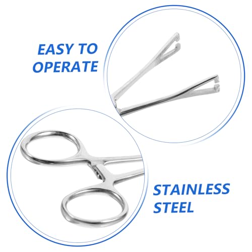 VICASKY Reptile Feeding Tongs Stainless Steel Tweezers for Safe Feeding Long Handle Gentle Grip for Snakes Lizards Animals Food Clip Tool for Terrarium