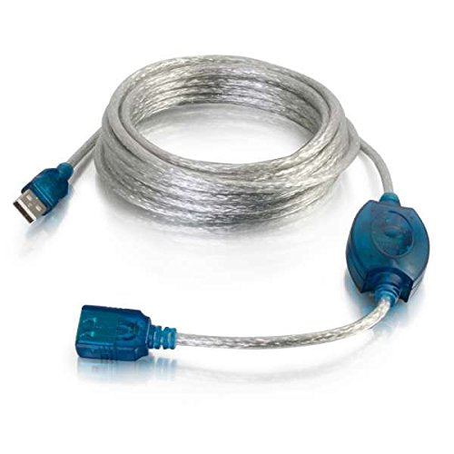 16.4ft (5m) USB 2.0 A Male to A Female Active Extension Cable - color: Beige, size: 16.4 Feet, style: USB A Male to A Female