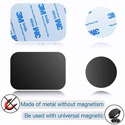 OWLKELA 10 Pcs Mount Metal Plate, Black - color: Black