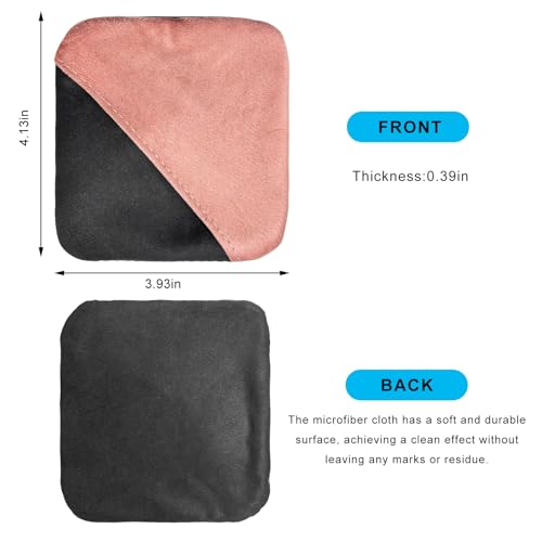 Ohleats Car Screen Cleaner, Microfiber Cleaning Pad - color: Pink&Gray,1Pcs