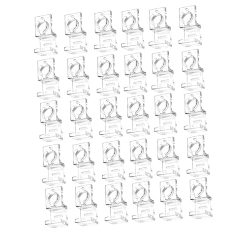 30Pcs Fish Tank Glass Lid Clips Clamps Aquarium Lid Support Fish Tank Supply Water Pipe Fixing Clamps Fish Tank Cover Holder, for 15mm