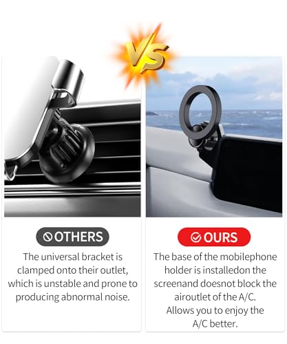 Car Phone Holder for Mazda CX-5 2017-2020 Accessories 7"Screen Magsafe Clip - size: for 2017-2020 Mazda CX-5 (7-Inch screen only)