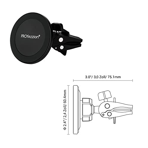 PROfezzion 2-Pack Magnetic Car Vent Mount Holder Compatible with MagSafe - style: Car Air Vent (2-Pack)