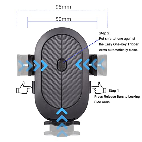 Phone Holder Car Universal Car Phone Holder Automobile Accessories Dashboard [Military-Grade Suction & Stable Clip] Air Vent Windshield Phone Mount Fit for iPhone Android Smartphones