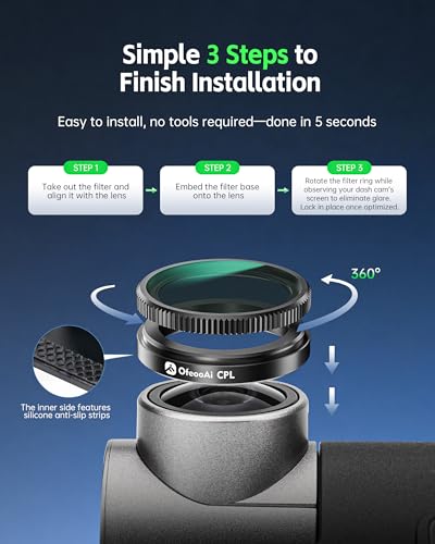 CPL Filter for 70mai M500 Dash Cam