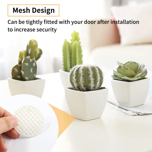 Bivethoi 100pcs Plant Pot Mesh Hole Cover Bonsai Drainage Mesh Insert, Flower Pot Hole Mesh Pad Bottom Grid Mat, Round Mesh Screen Pot Bottom Gasket for Garden Prevent Soil Loss (1.8" / 45mm, White) - color: White, size: 100pcs