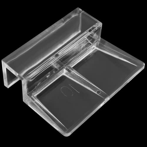12 Pack Aquarium Lid Clips DIY Aquarium Lid Holder Clear Acrylic Fish Tank Support 10MM Aquarium Glass Holder(10MM) - size: 10MM