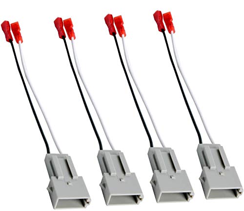 HSTECH 2 Pairs (4 Pack) 72-5512 Speaker Wire Adapters for Select 1989-Up Ford Vehicles