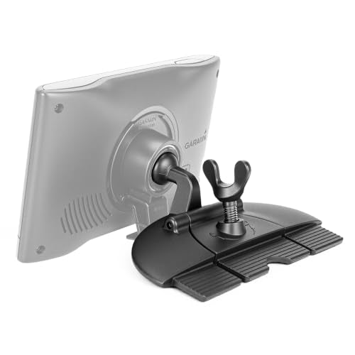 1Zero CD Slot Mount for Garmin GPS Navigator, 17mm Ball Mount Adapter
