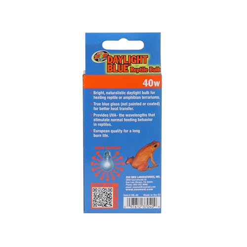 Zoo Med Daylight Blue Reptile Bulb 40 Watts - Pack of 12