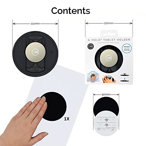 G-Hold - Universal Tablet Holder Works with Any Tablet, e-Reader, iPad - Ergonomic, Rotating, Folds Flat and Adjustable (Champagne Gold) - color: Champagne Gold