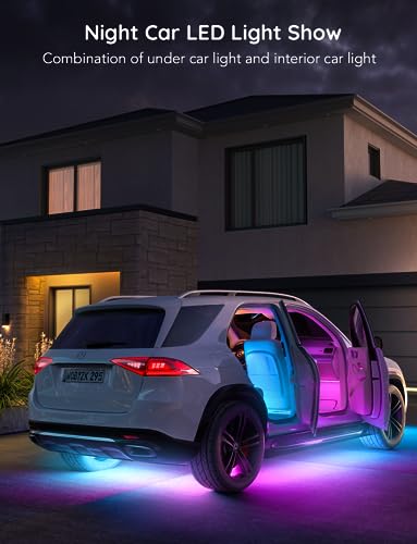 Govee Underglow Car Lights, 4pcs, RGBIC, Smart LED Lights, App Control