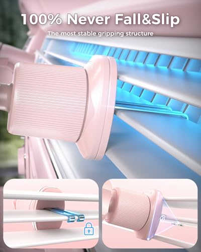 Upgraded Phone Holders for Your Car with New Metal Hook Clip,Vent Car Mount - color: Pink
