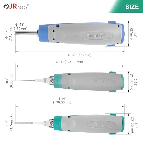 JRready Upgraded Pin Removal Tool Kit for Weather Pack&Metri-Pack Series Connector Terminals Extraction and Depinning Tool with DRK 785084 AMP 1.5mm Removal Tool JRconDRK15A03-01 - size: Upgraded ST5211 JRcon Series