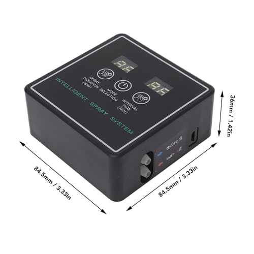 Reptile Humidifiers, Smart Spray System Automatic Timing Fogger with 360 ° Adjustable Misting Nozzles, Built in Pump, for Terrarium, Rainforest Plants