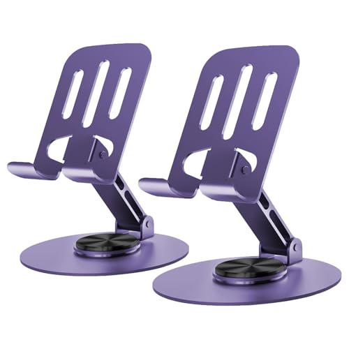 Universal Metal Cell Phone Stand, Purple&Purple - color: Purple&Purple