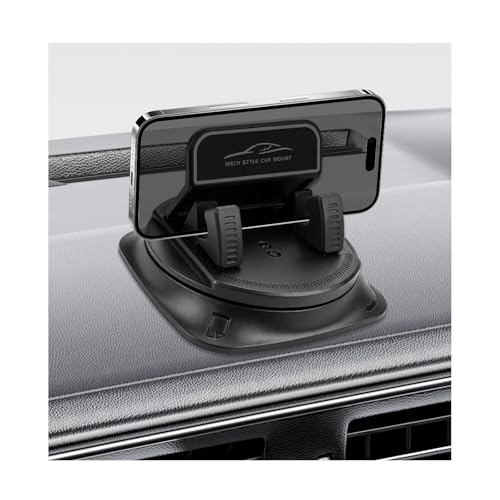 Car Dashboard Phone Holder, 360 Degree Rotatable Auto Dash Phone Holder with Anti-Slip Grips, Horizontal & Vertical Dashboard Smartphone Navigation Bracket for Most Cars