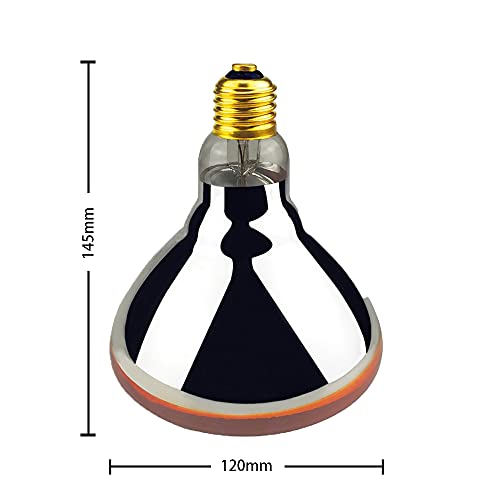 2 Pack 250W Red Heat Lamp Infrared Bulbs Heavy Duty PAR38 Glass Lamp for Food Service, Brooder Bulb, Chicks, Pet, Bathroom, Light Therapy Use E26 Base, Flood Light Heat Bulb. - size: ZX-250W