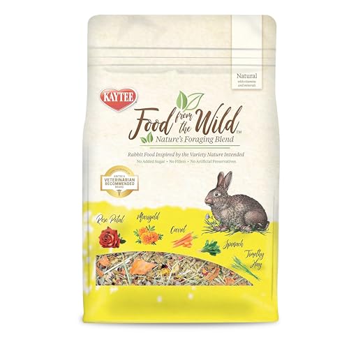 Kaytee Food from The Wild Natural Pet Rabbit Food, 4 Pound - size: 4 Pound (Pack of 1)