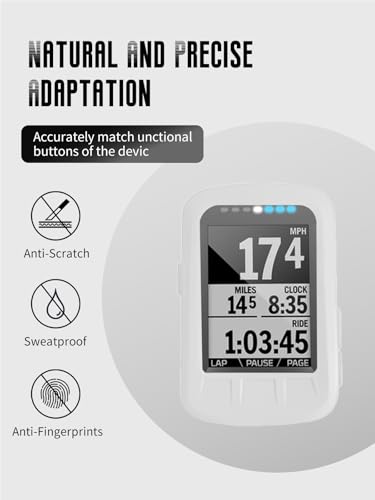 Case for Wahoo ELEMNT Bolt V1 GPS Cycling/Bike Computer (White) - color: White