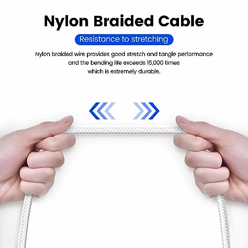 MOSWAG 6.6FT 3.5mm Male to Female Extension Cable with Microphone Stereo - color: White, size: 6.6 ft
