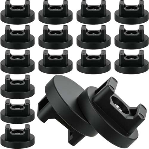 Yookeer 15 Pcs Magnetic Zip Tie Mount Cable Clips Black, 31 mm - size: 31 mm