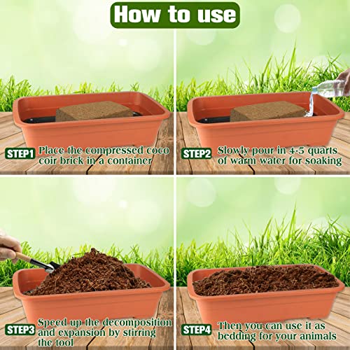 ZeeDix 1 Pack Coconut Fiber Substrate, 100% Organic Coconut Husk Coco Coir Brick Terrarium Bedding for Reptiles, Tortoise, Bearded Dragon, Leopard Gecko, Snake, Hermit Crabs, Frogs, Tarantula - color: 1pcs