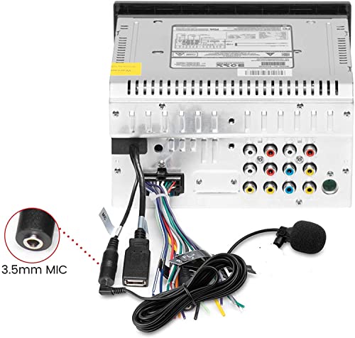 FingerLakes 3.5mm Portable Car External Microphone Mic DVD Radio Laptop Stereo Player Head Unit with 3m Cable Plug and Play
