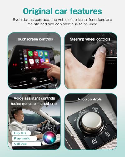 OTTOCAST Mini 2-in-1 Wireless CarPlay/Android Auto Adapter,Auto-Reconnect - color: Black (USB-A&C)