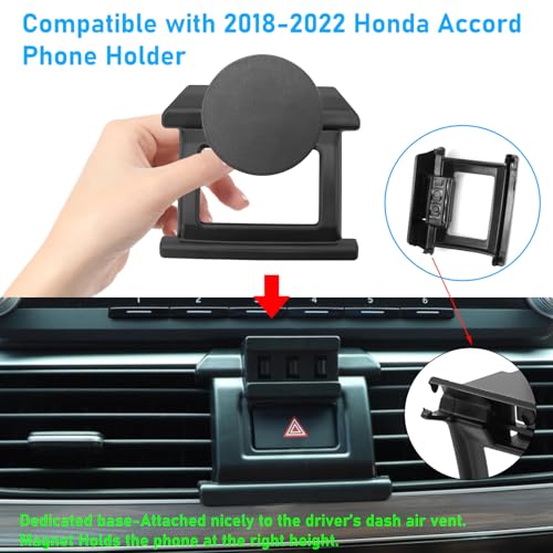 for Honda Accord Phone Holer Mount 2018-2022 for Hazard Light Slot - size: 18-22 Accod Vent Phone Mount