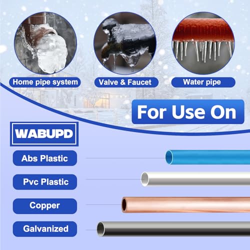 3FT-200FT Heat Tape for Water Pipes, -40°F Deicing Pipe Heat Cable,Electric Heating Cable Pipe,Frezze Protection for Heat Trace Cable for Metal, Plastic Home Pipes,Gutter,120V 5W/ft（140FT） - size: 140FT