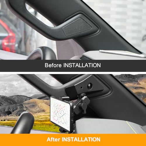 FUNY Dashboard Left Side Phone Holder Mount Compatible with Chevy Silverado
