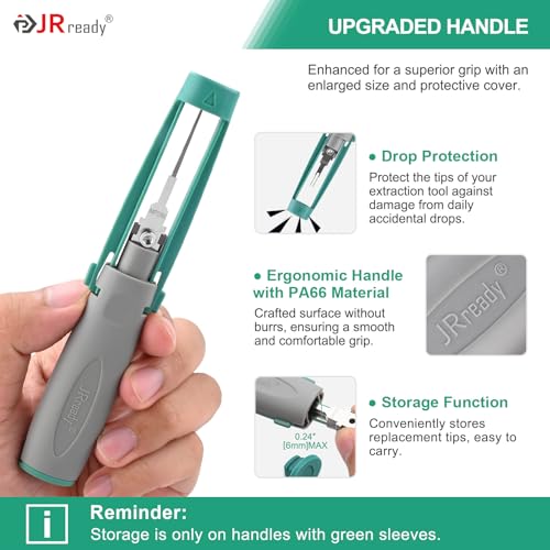 JRready Upgraded Pin Removal Tool Kit for Weather Pack&Metri-Pack Series Connector Terminals Extraction and Depinning Tool with DRK 785084 AMP 1.5mm Removal Tool JRconDRK15A03-01 - size: Upgraded ST5211 JRcon Series