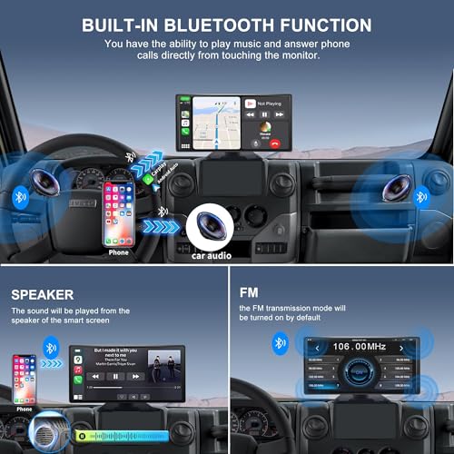 PARKVISION 10.36" 4-Channel RV Backup Camera System Carplay & Android Auto