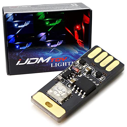 iJDMTOY USB Mini LED Car Interior Ambient Atmosphere Accent Lighting Kit - color: RGB