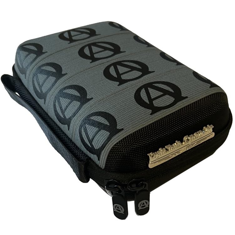 Keyfit Tools OpenAir CompactO EveryDay Carry Case Bag for Men ~Free Up Your Pockets & Organize Your Life Men's Travel Handbag - color: Grey Black Logo on Black
