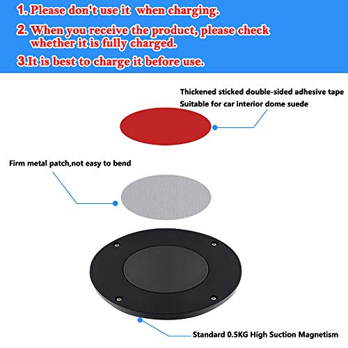 TYMXGHF USB Rechargeable LED Car Interior Dome Light 12V Bright Multi-Function Trunk Cargo Area Light Car Ceiling Roof Light for Vehicle RV Camping Bedroom Cabinet Stick on Anywhere 3 Colors