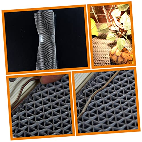balacoo Reptile Heat Pad Reptile Bedding Carpet Terrariums Mat Lizard Carpet Mat Tortoise Bedding - color: Dark Grey