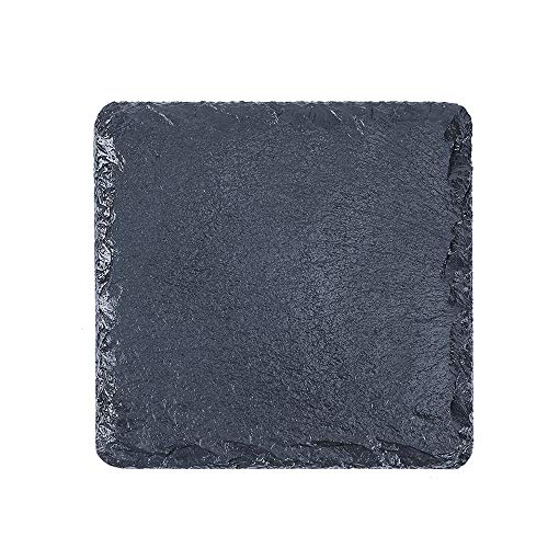 Small Slate Reptile Basking Platform Tortoise Feeding Dish Natural Rock Reptile Food Bowl Landscape Habitat Decor for Turtle Lizard Bearded Dragon Crested Gecko Snake 4 * 4 - size: S