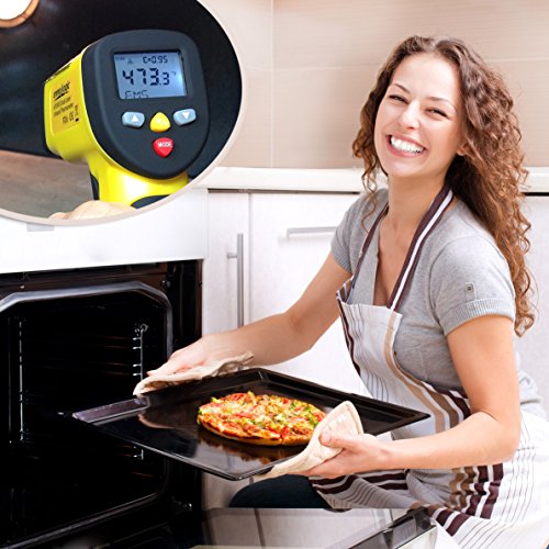 eT1050D Temperature Gun by ennoLogic with NIST Certificate - Dual Laser Non-Contact Infrared Thermometer -58°F to 1202°F - Accurate Digital Surface IR Thermometer (Not for Body Temp) - style: eT1050D w/ NIST Certificate