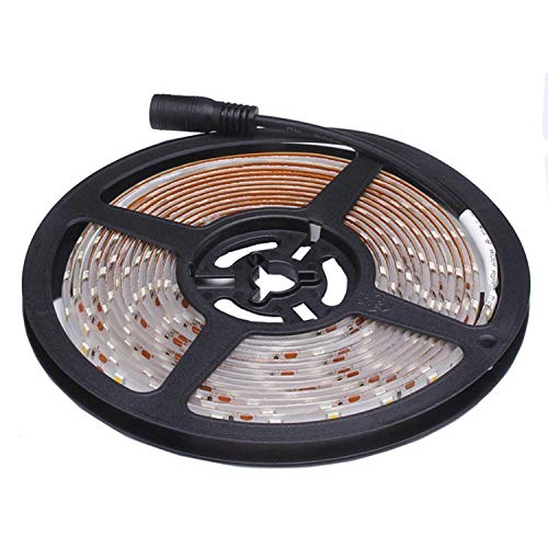 Water-Resistance IP65, 12V Waterproof Flexible LED Strip Light, 16.4ft/5m Cuttable LED Light Strips, 300 Units 3528 LEDs Lighting String, LED Tape(Green) Power Adapter not Included - color: 1*16.4ft 3528 Green