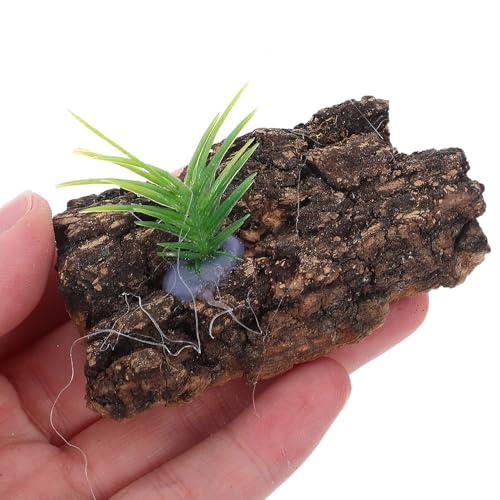 Sosoport 20pcs Natural Cork Bark for Terrarium Reptile Tank Background Tree Bark Hide Platform for Snakes Lizards Turtles Stable Climbing and Hiding Aquarium Decoration